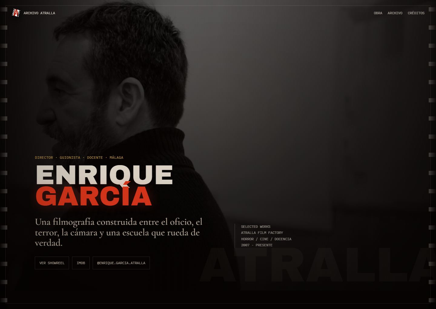 Enrique Garcia Atralla website preview