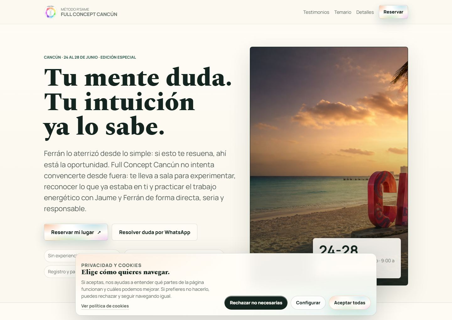 R'SAME Full Concept Cancun landing